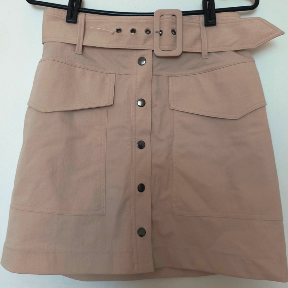 Cotton spandex Safari skirt